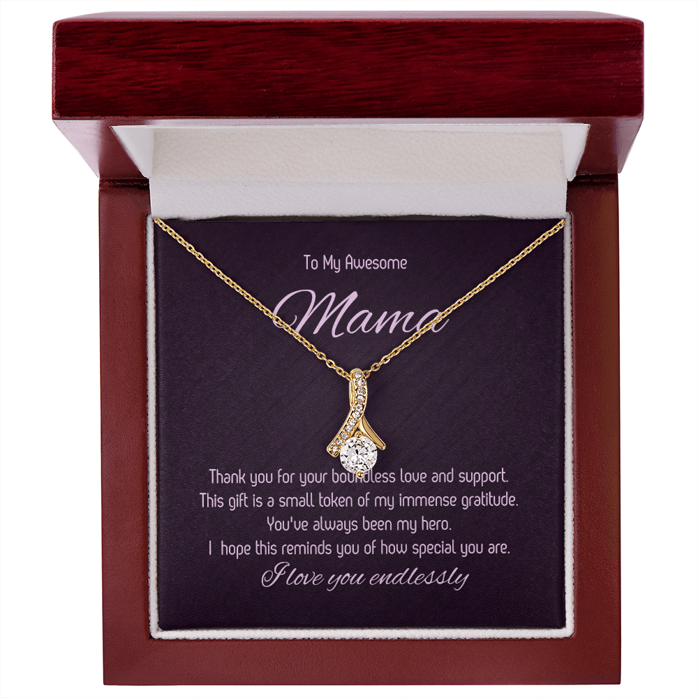 To My Awesome Mama - Forever Love Necklace