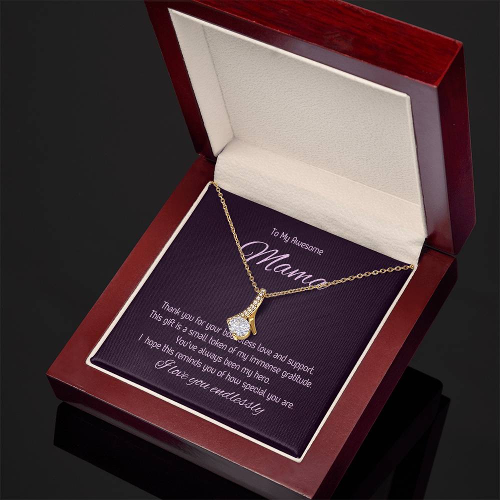 To My Awesome Mama - Forever Love Necklace