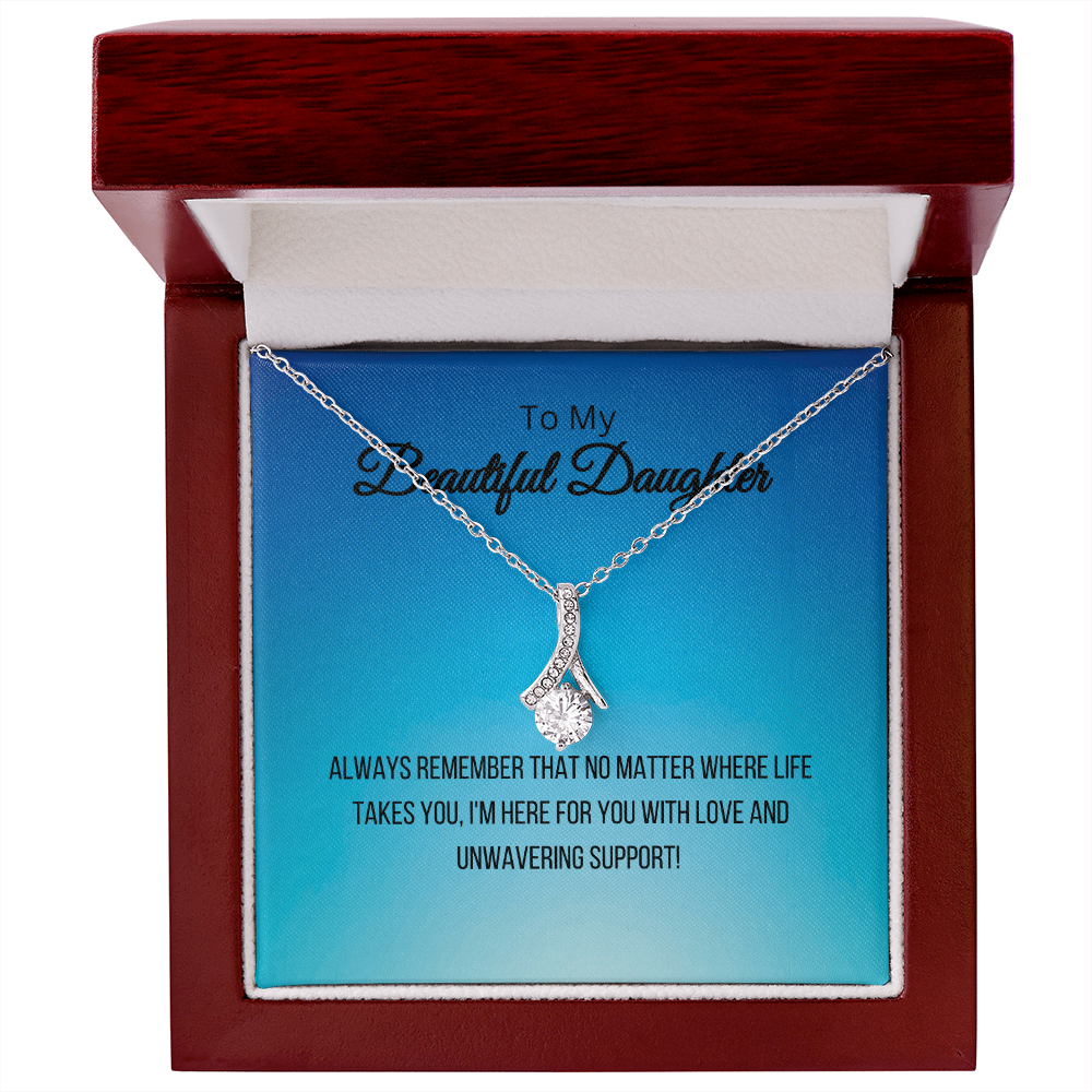 To My Beautiful Daughter - Alluring Beauty Necklace