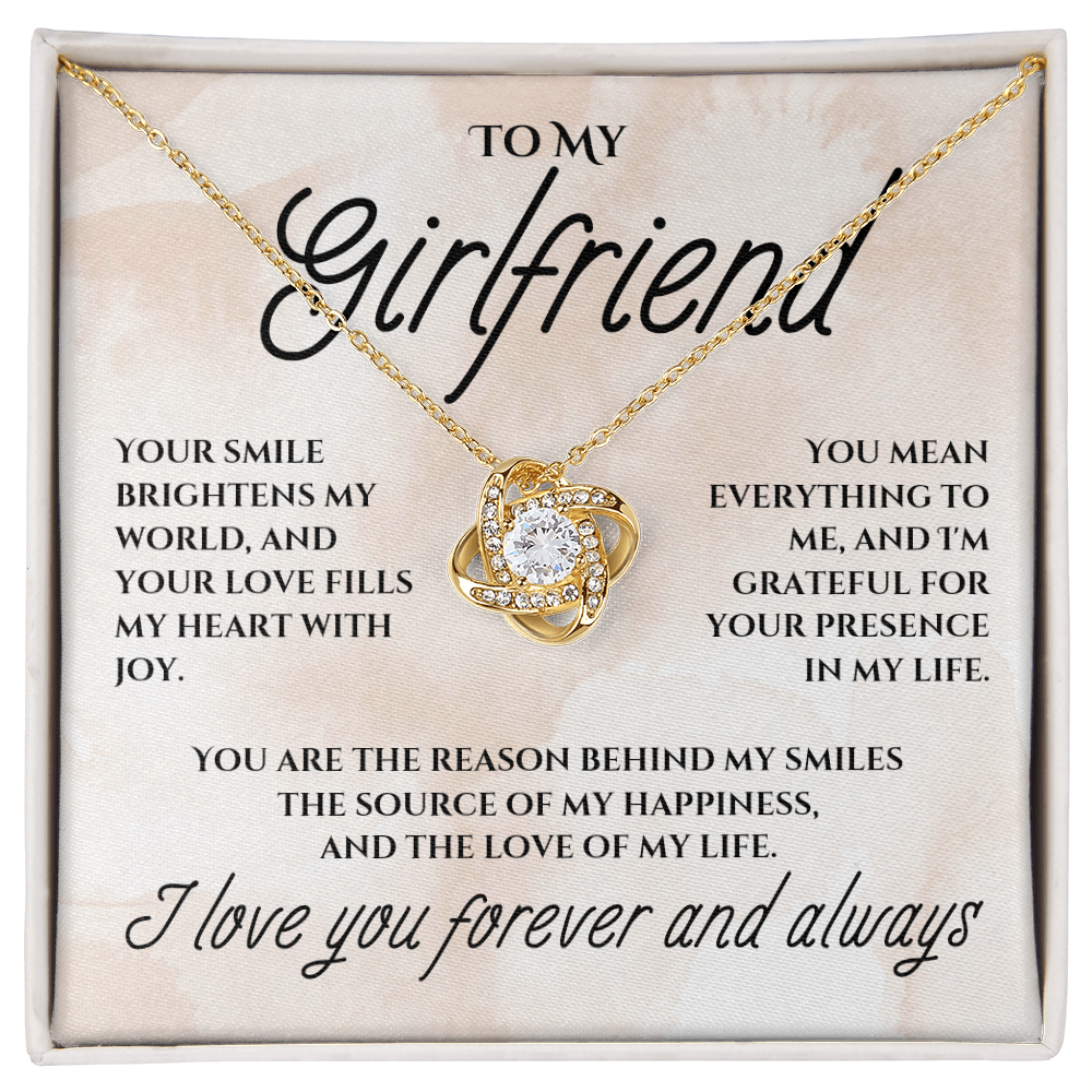 To My Girlfriend - Love Knot Necklace