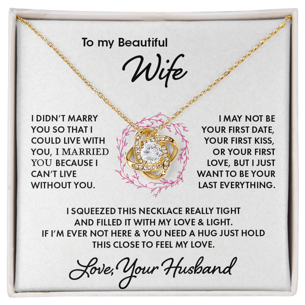 To My Wife - Love Knot Necklace