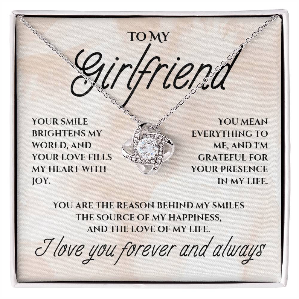 To My Girlfriend - Love Knot Necklace