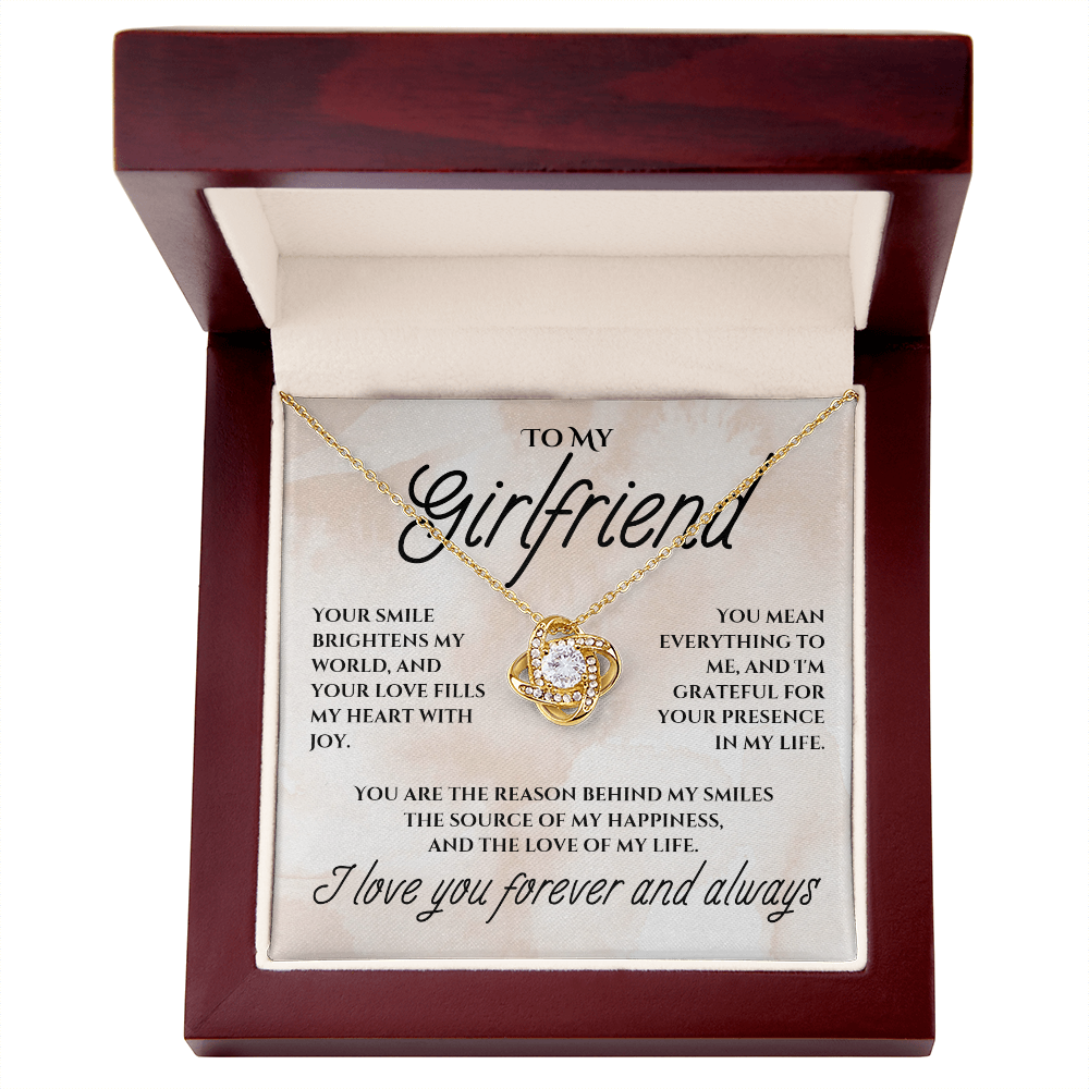 To My Girlfriend - Love Knot Necklace