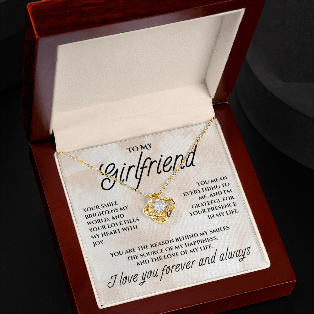To My Girlfriend - Love Knot Necklace