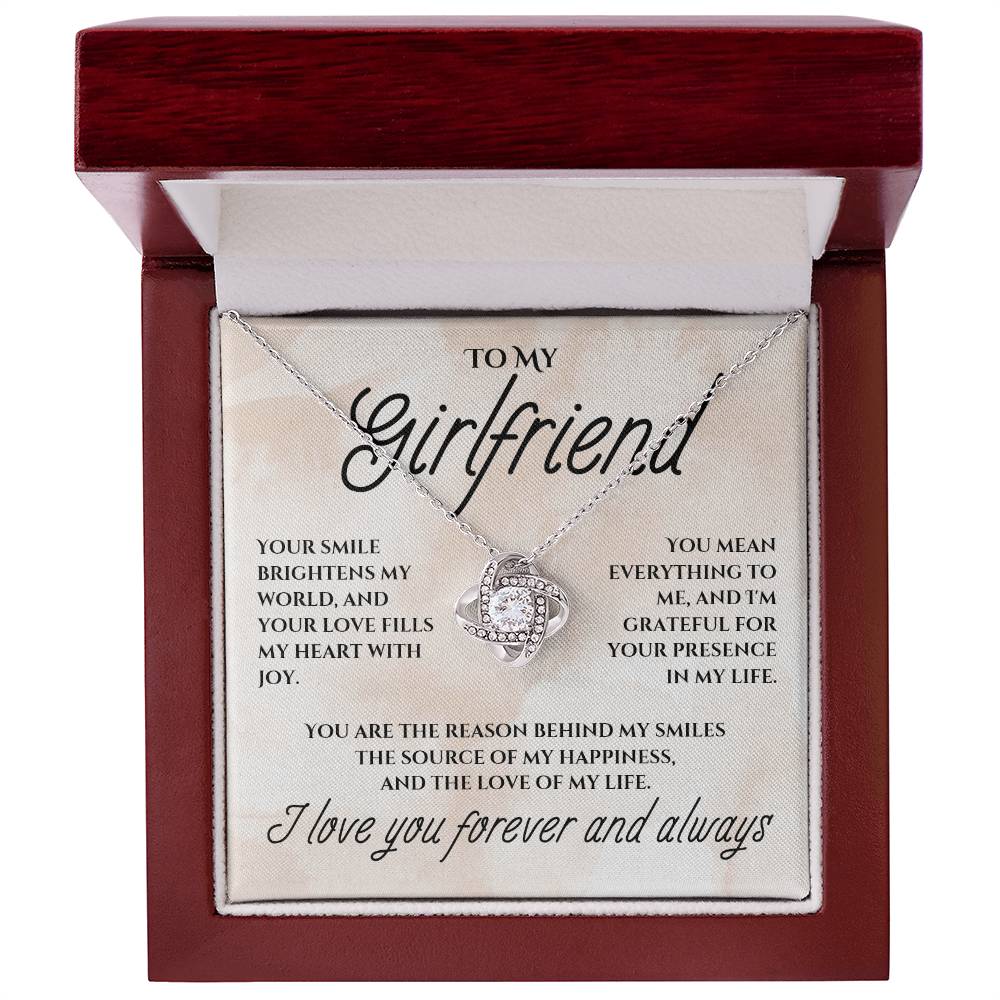 To My Girlfriend - Love Knot Necklace