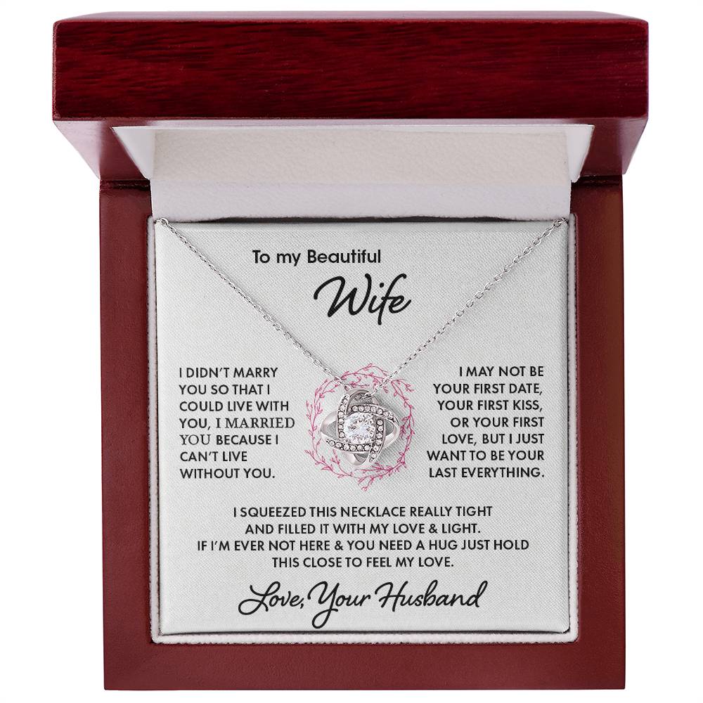 To My Wife - Love Knot Necklace