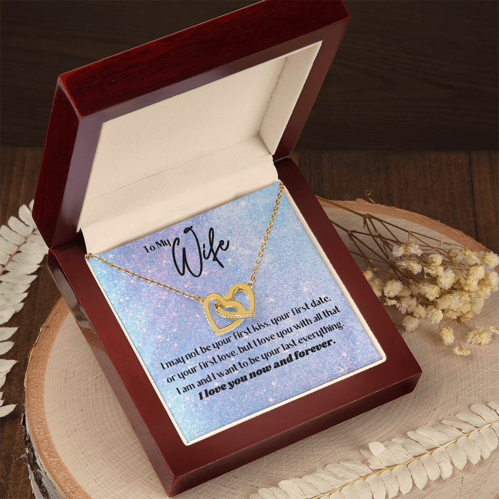 To My Wife - Interlocking Hearts Necklace