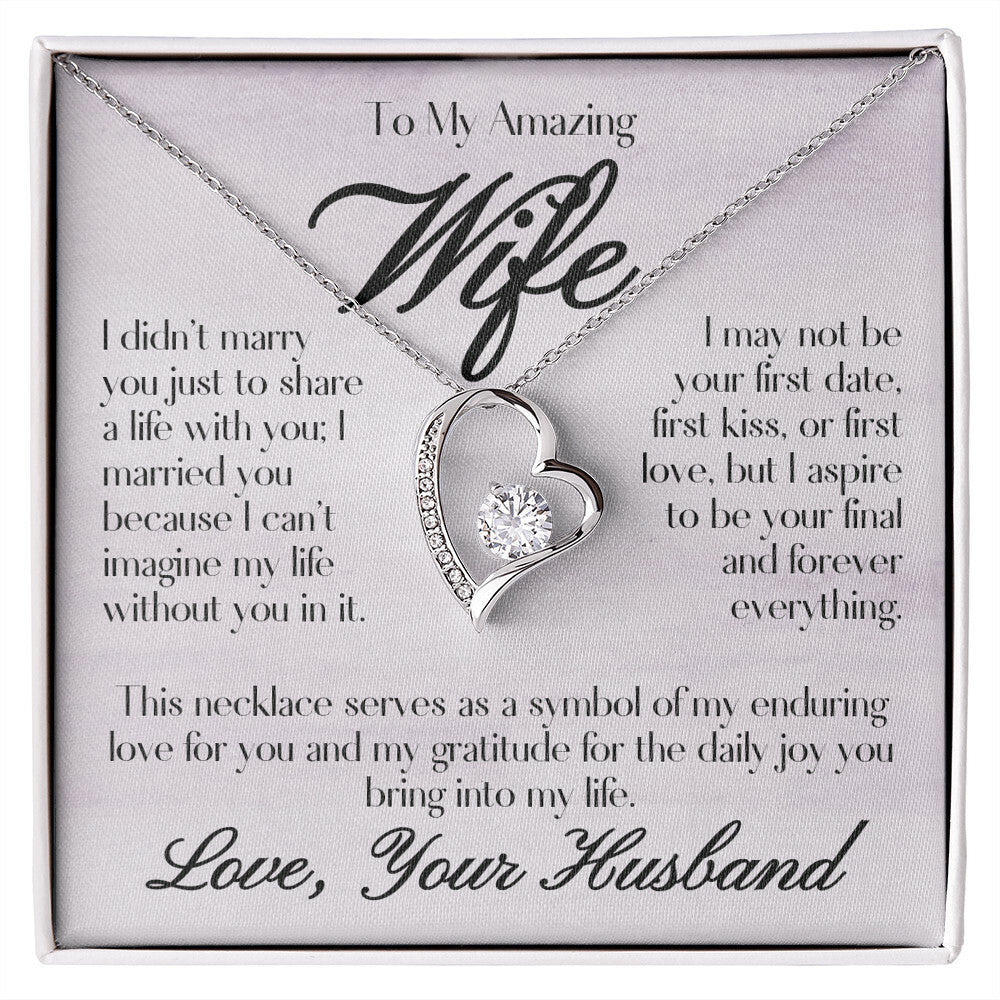 To My Wife - Forever Love Necklace