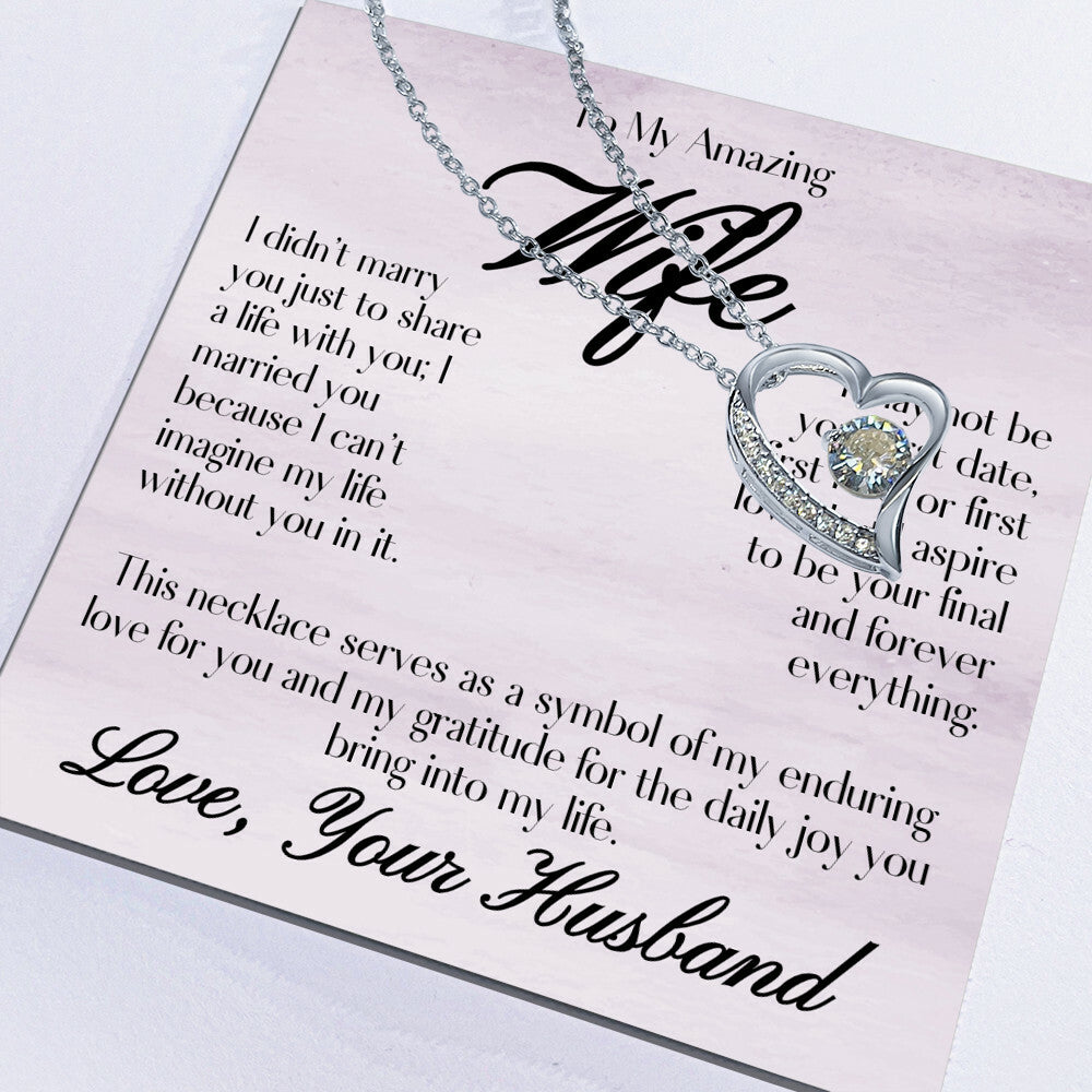 To My Wife - Forever Love Necklace