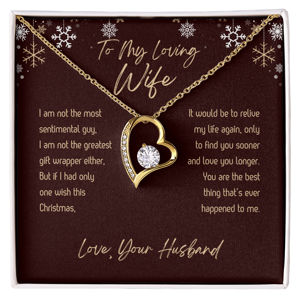 To My Wife - Forever Love Necklace - Christmas