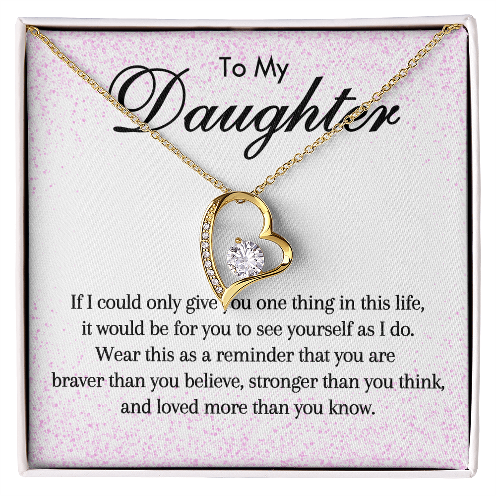 To My Daughter - Forever Love Necklace