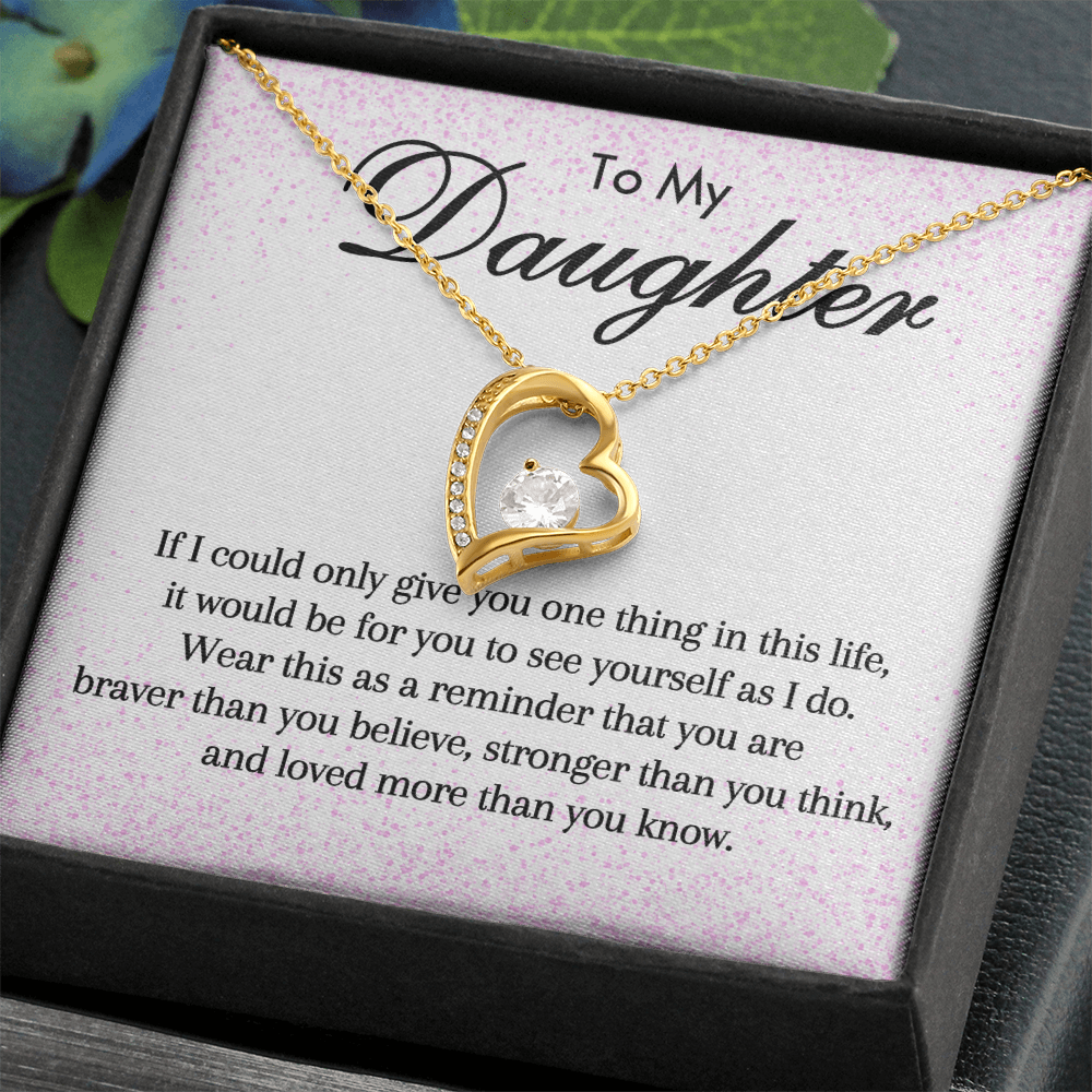To My Daughter - Forever Love Necklace