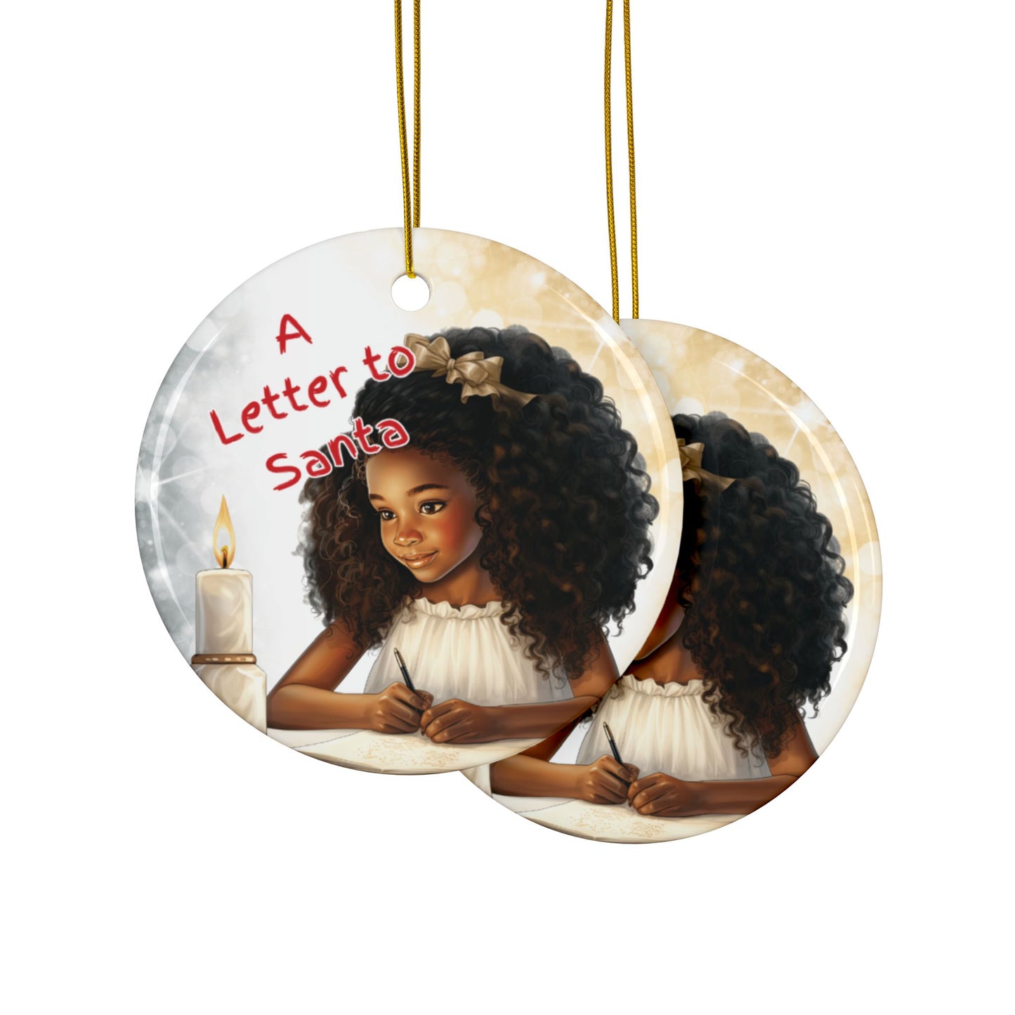 A Letter to Santa - Premium - Ceramic Ornament