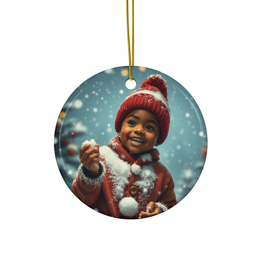 Snow Day - Premium - Ceramic Ornament