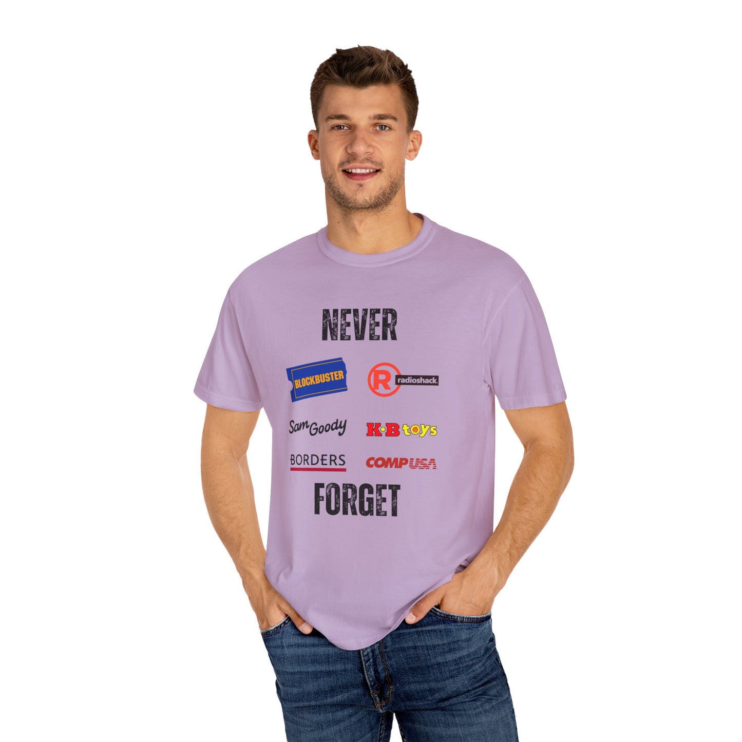 Never Forget - Unisex Garment-Dyed T-shirt