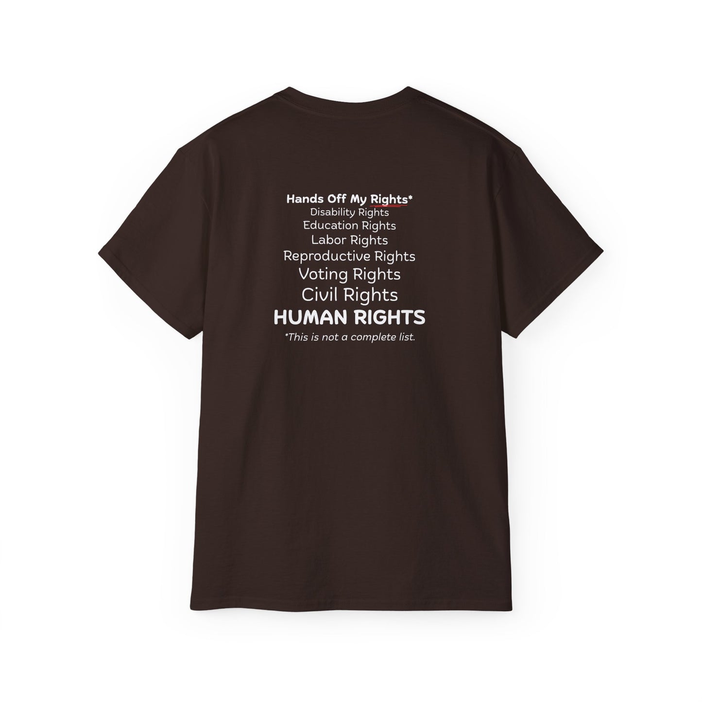 Hands Off My Rights - Dark Unisex Ultra Cotton Tee