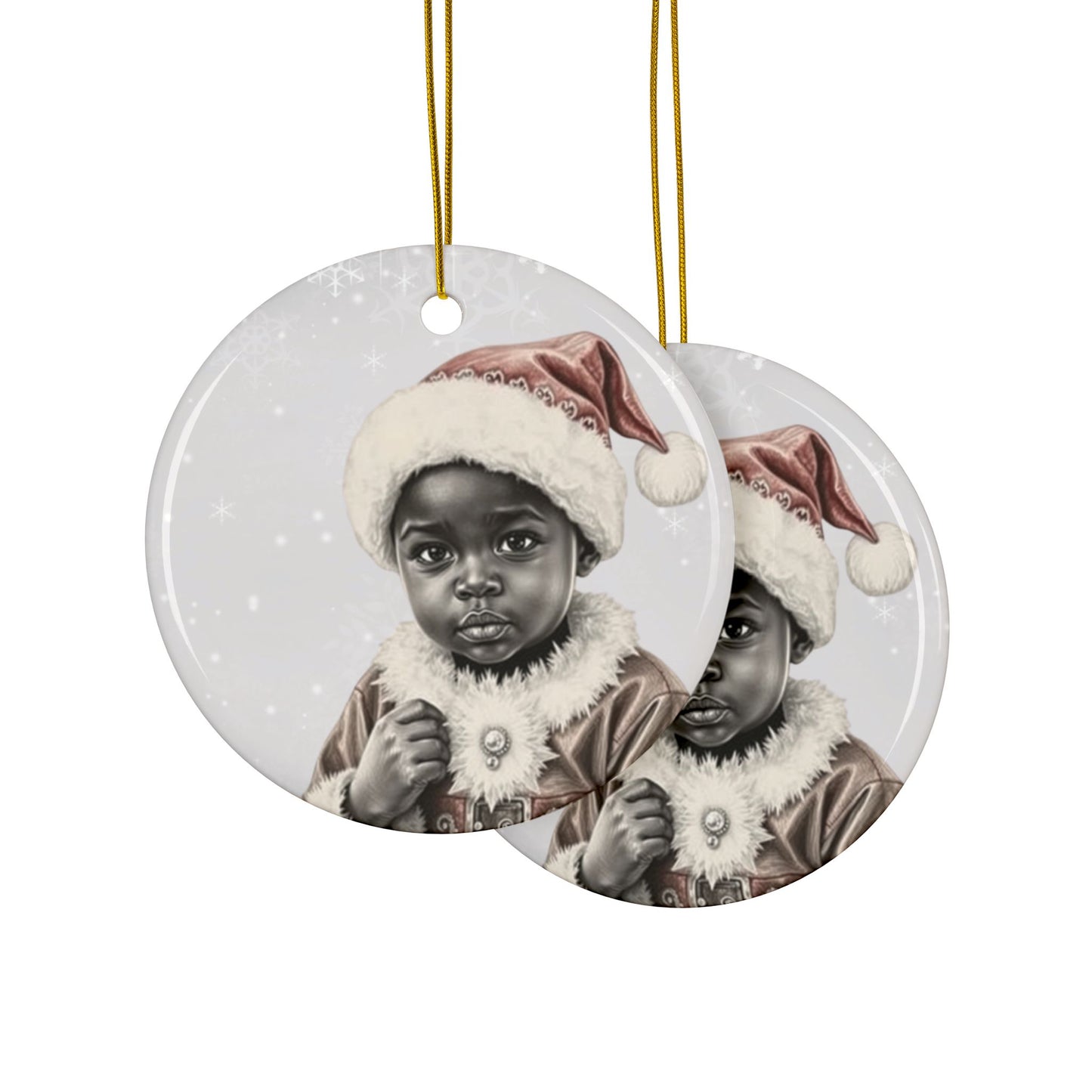 Santa Babies #10 - Precious Ceramic Christmas Ornaments Series