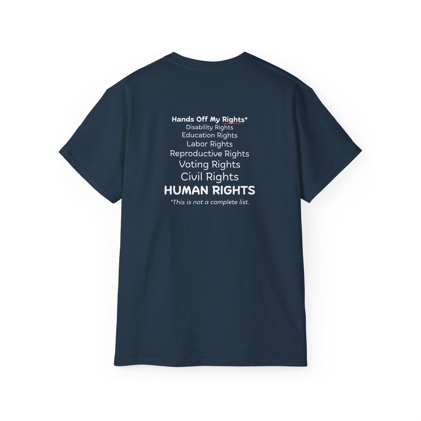 Hands Off My Rights - Dark Unisex Ultra Cotton Tee