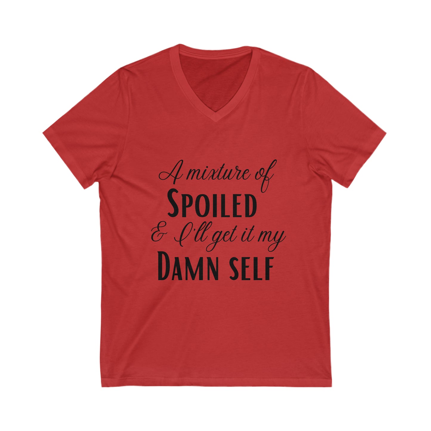 Spoiled Jersey Short Sleeve V-Neck Tee