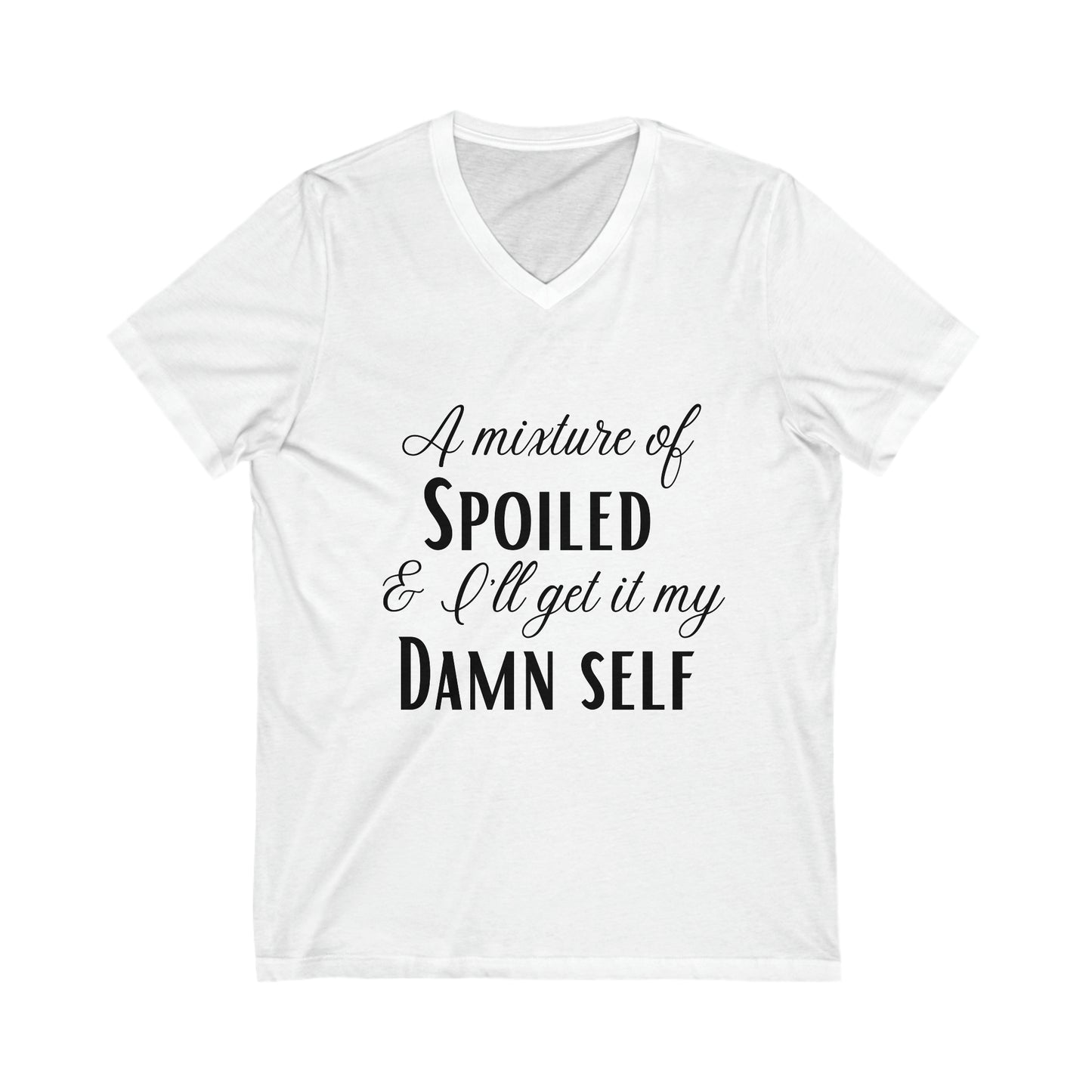 Spoiled Jersey Short Sleeve V-Neck Tee