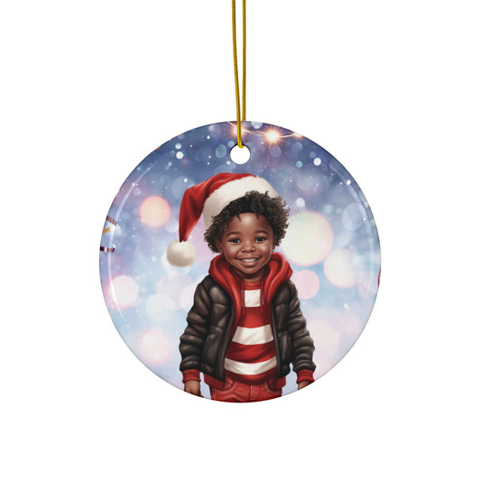 Little Santa - Premium - Ceramic Ornament