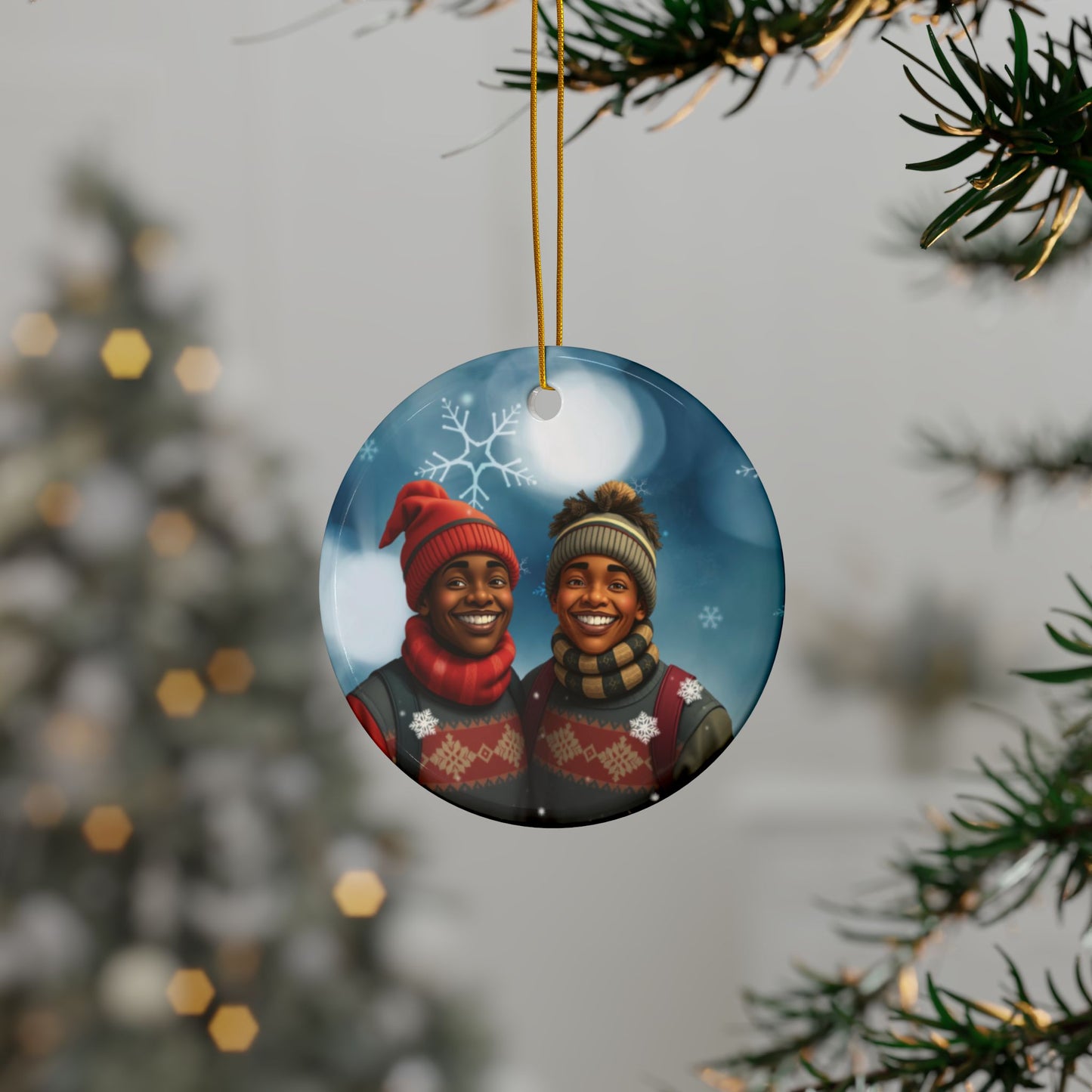 Christmas Brothers - Premium - Ceramic Ornament