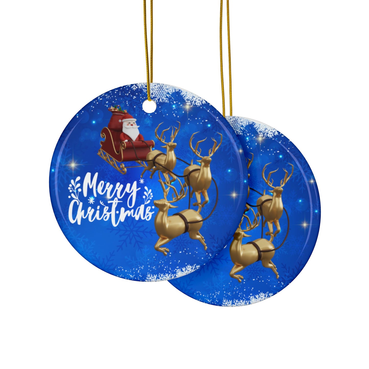 Ceramic Ornament - Christmas Sleigh