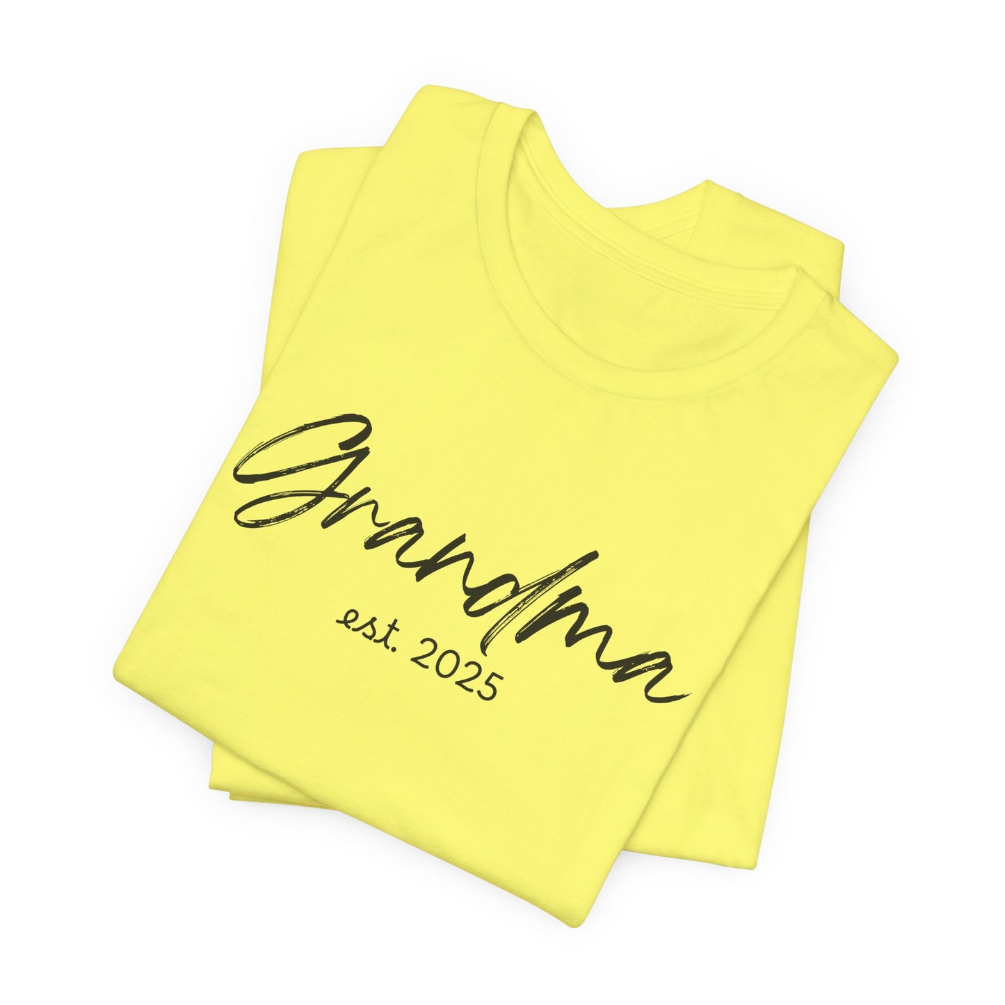 Est 2025 - Grandma Short Sleeve Jersey Tee