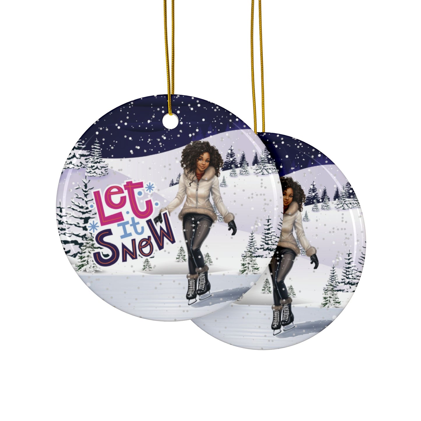 Let it Snow - Premium - Ceramic Ornament