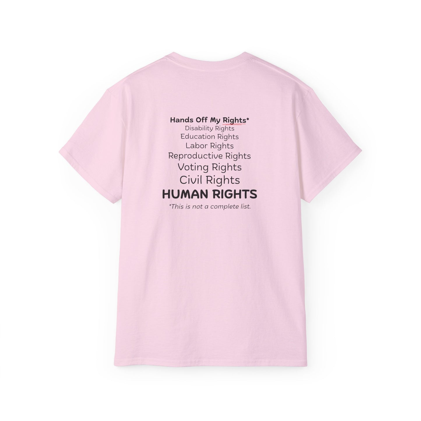 Hands Off My Rights - Light Unisex Ultra Cotton Tee
