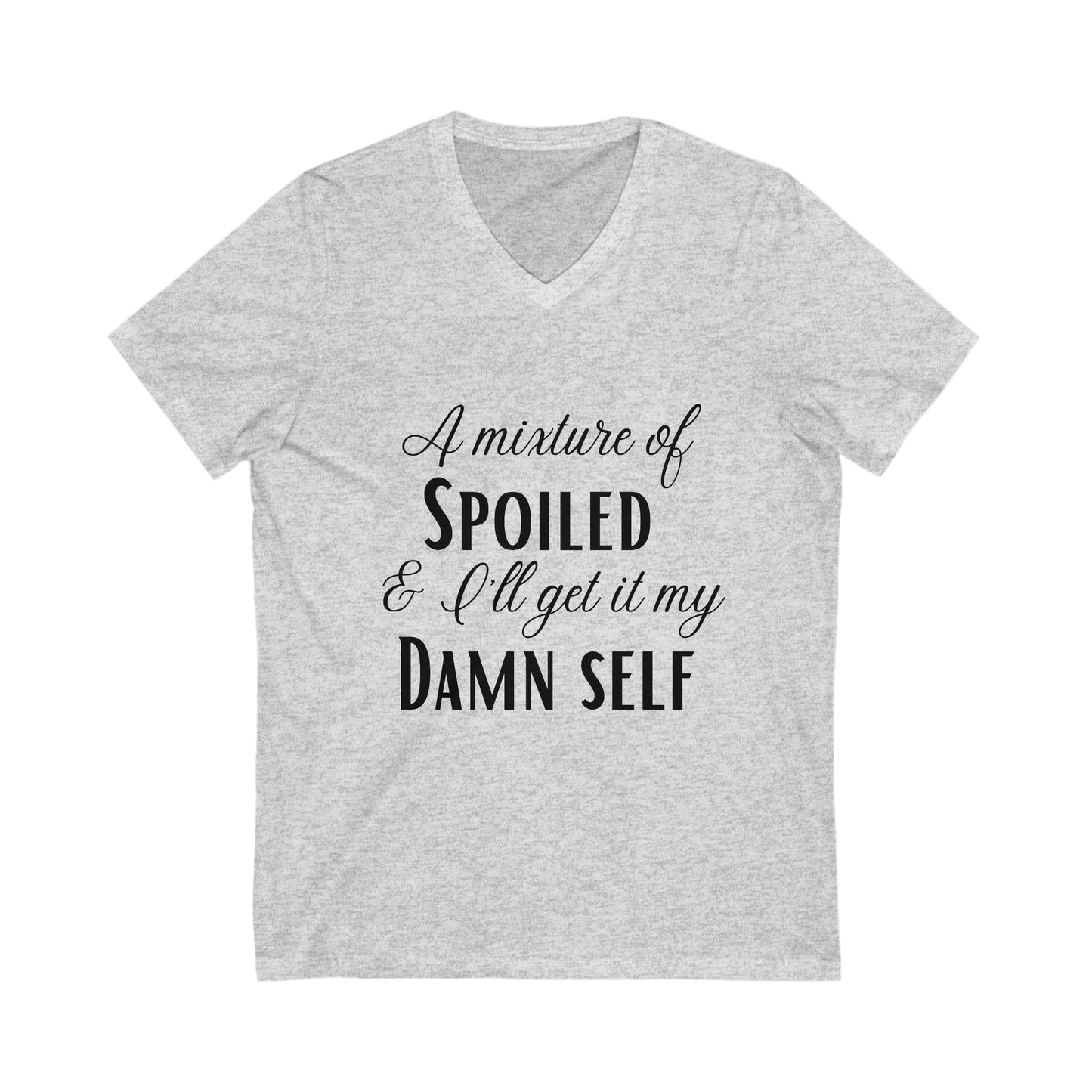 Spoiled Jersey Short Sleeve V-Neck Tee