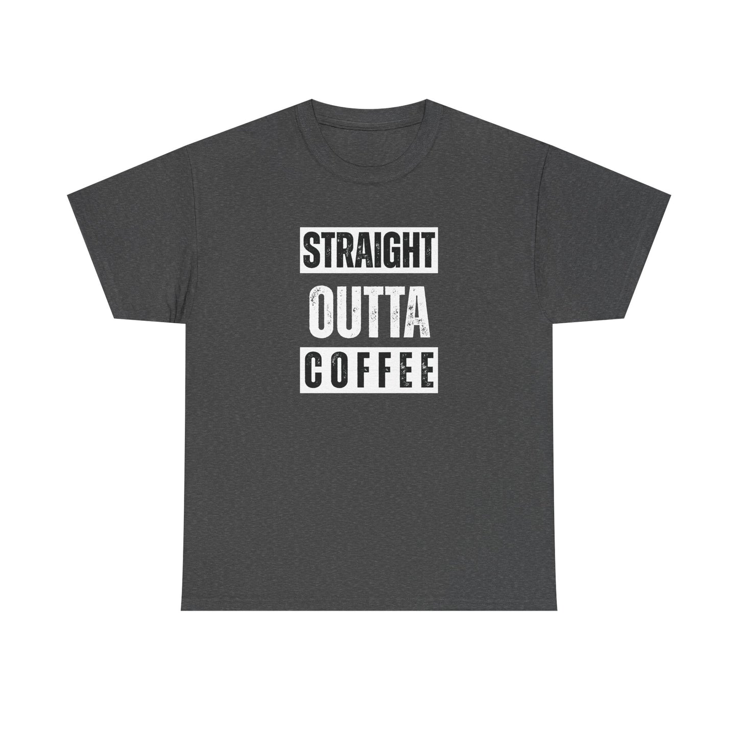 Straight Outta Coffee Unisex Heavy Cotton Tee
