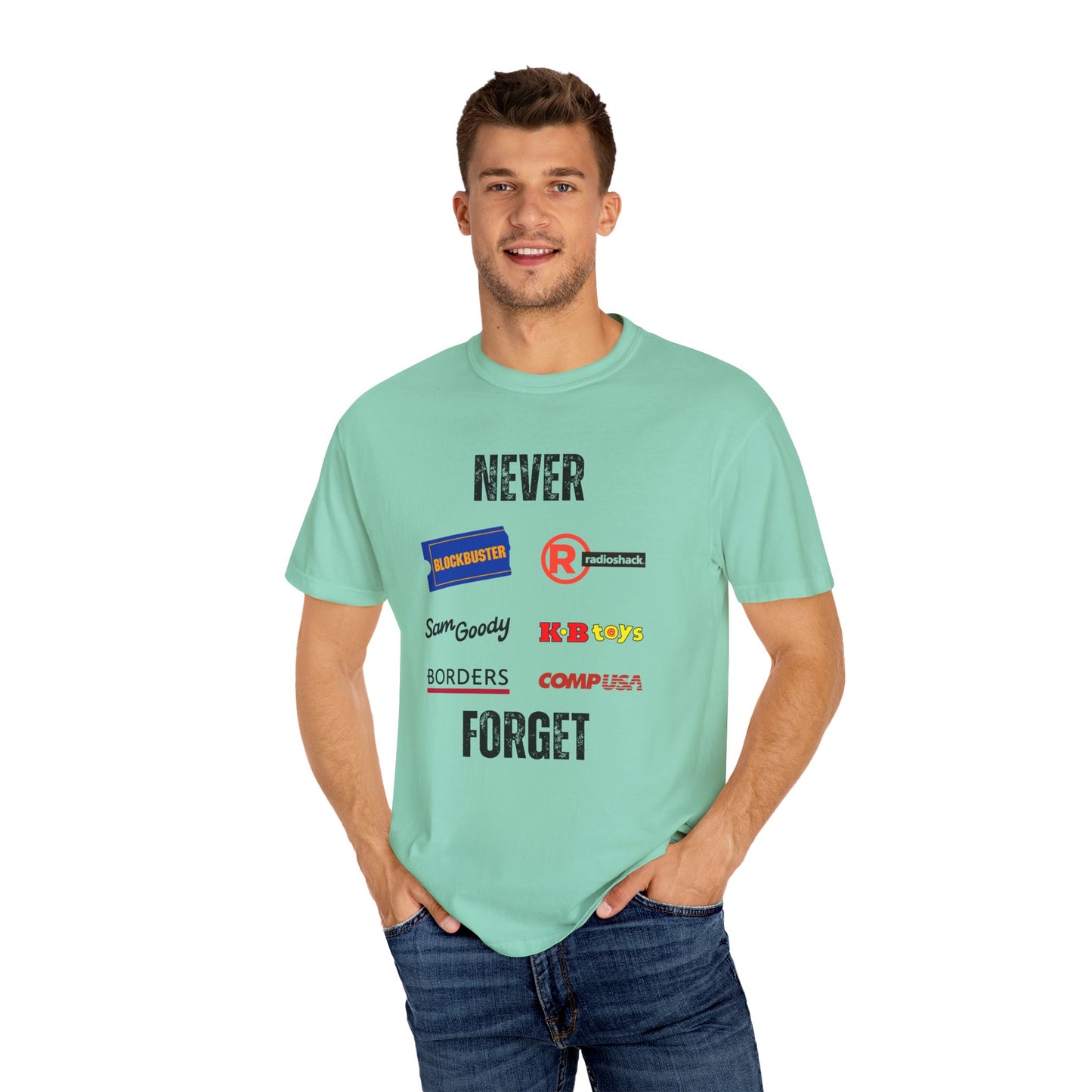 Never Forget - Unisex Garment-Dyed T-shirt
