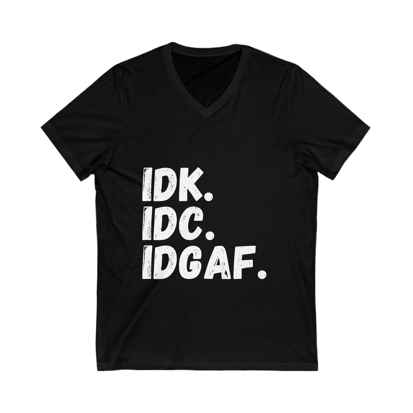 IDK Jersey Short Sleeve V-Neck Tee