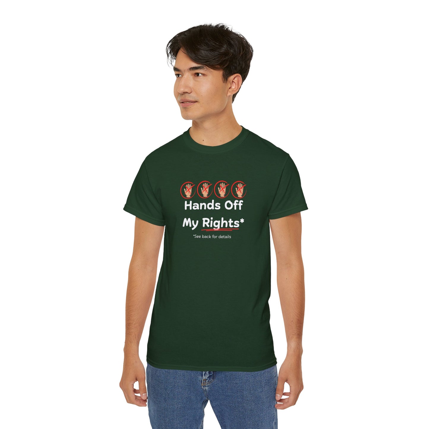 Hands Off My Rights - Dark Unisex Ultra Cotton Tee