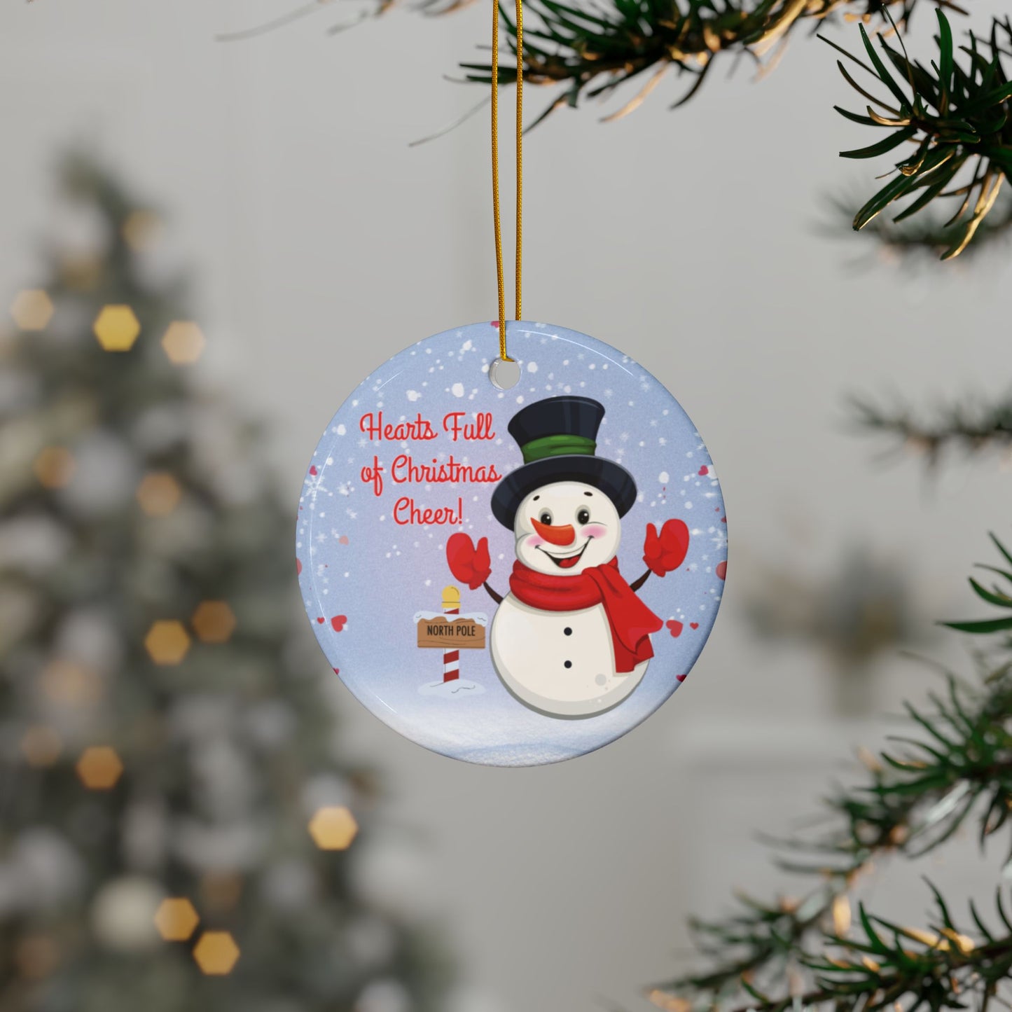 Ceramic Ornament -  Christmas Cheer