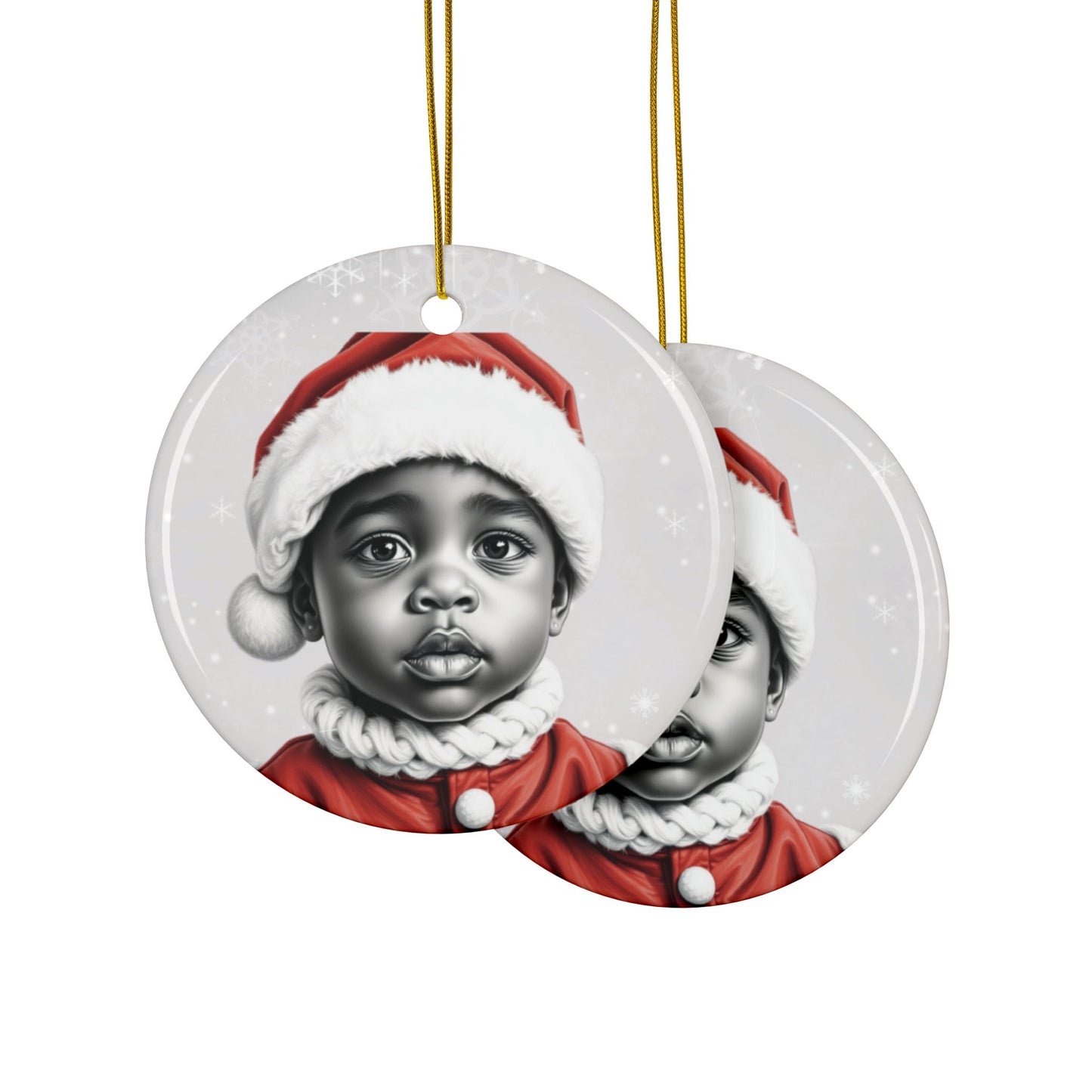 Santa Babies #5 - Precious Ceramic Christmas Ornaments Series