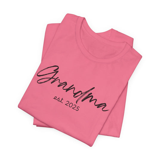 Est 2025 - Grandma Short Sleeve Jersey Tee