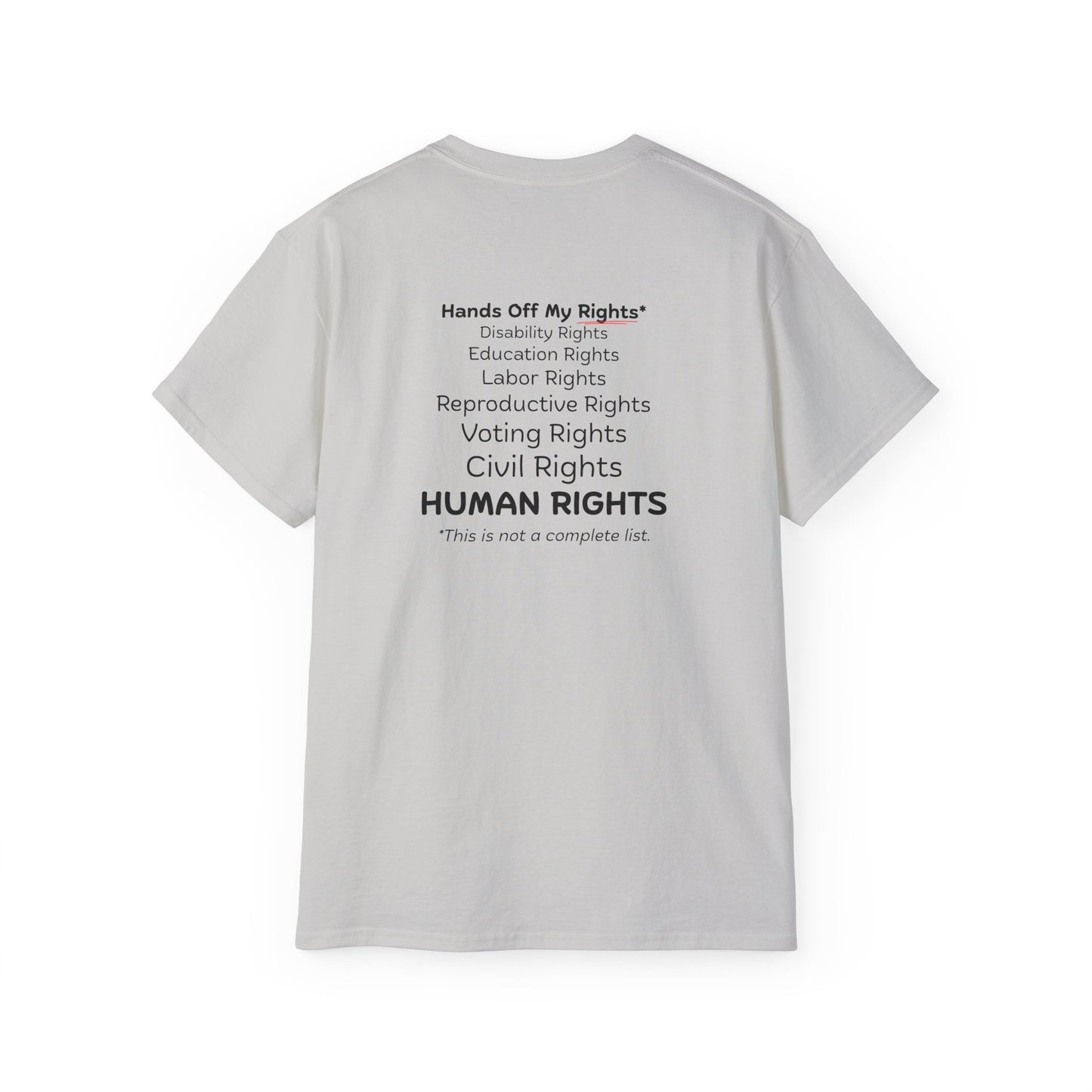 Hands Off My Rights - Light Unisex Ultra Cotton Tee
