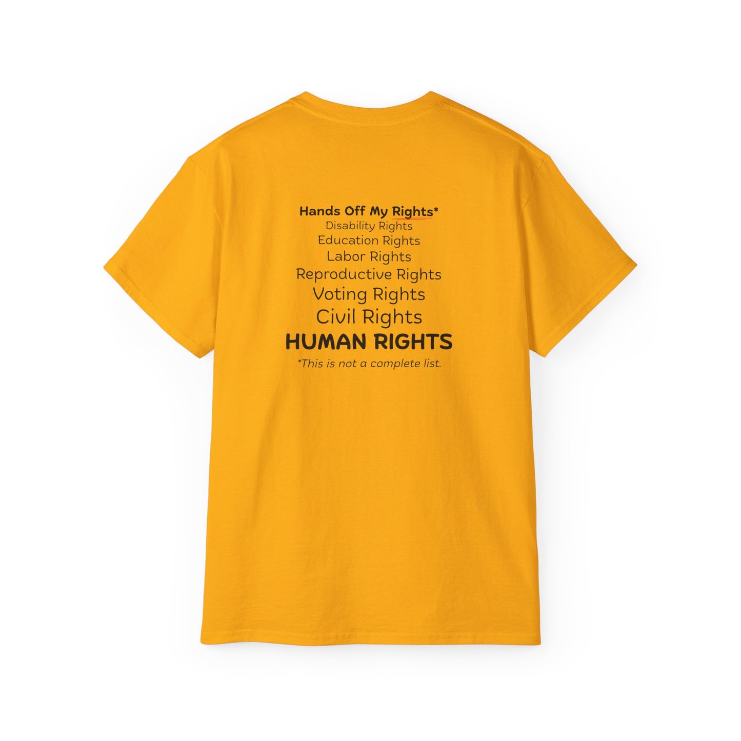 Hands Off My Rights - Light Unisex Ultra Cotton Tee