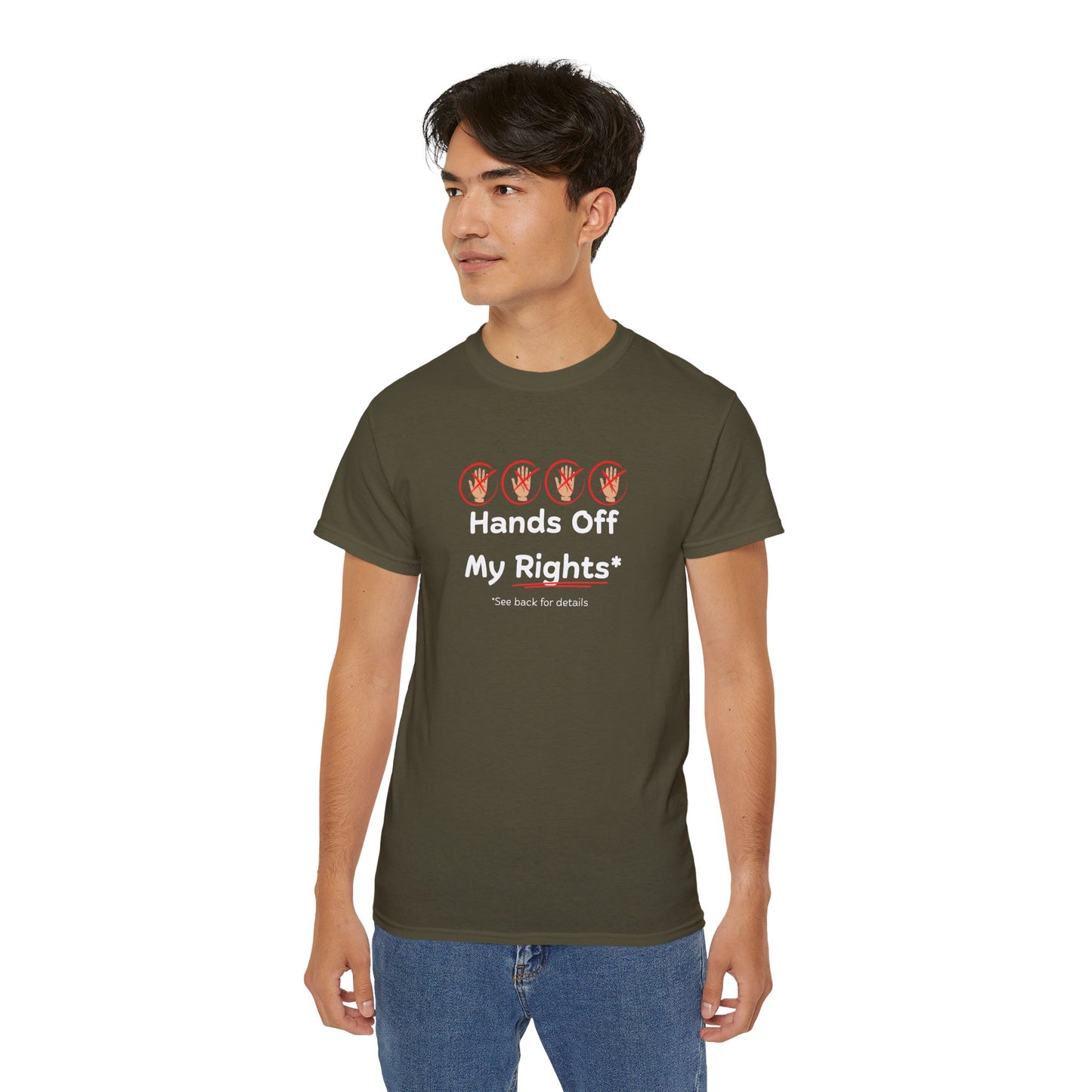 Hands Off My Rights - Dark Unisex Ultra Cotton Tee