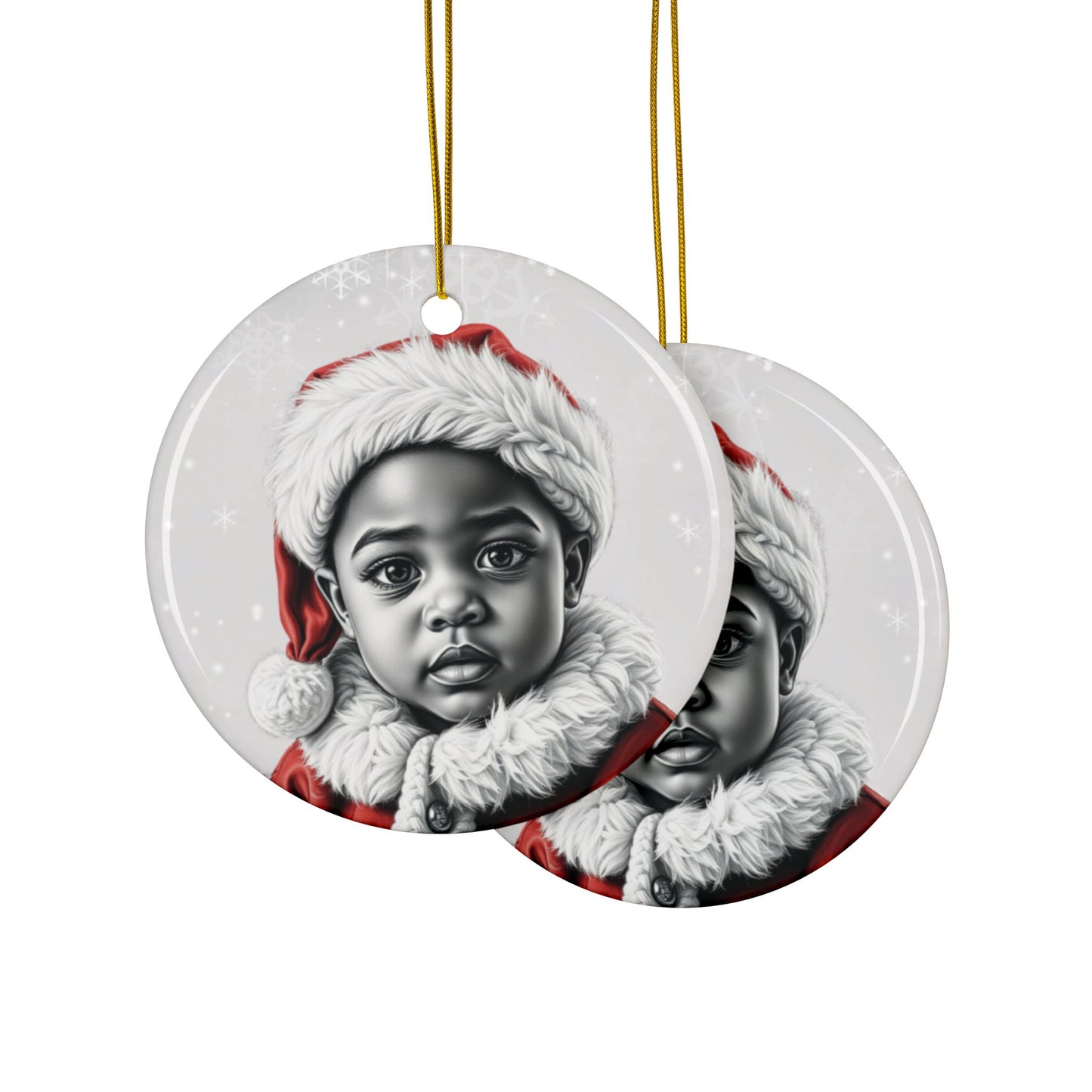 Santa Babies #8 - Precious Ceramic Christmas Ornaments Series