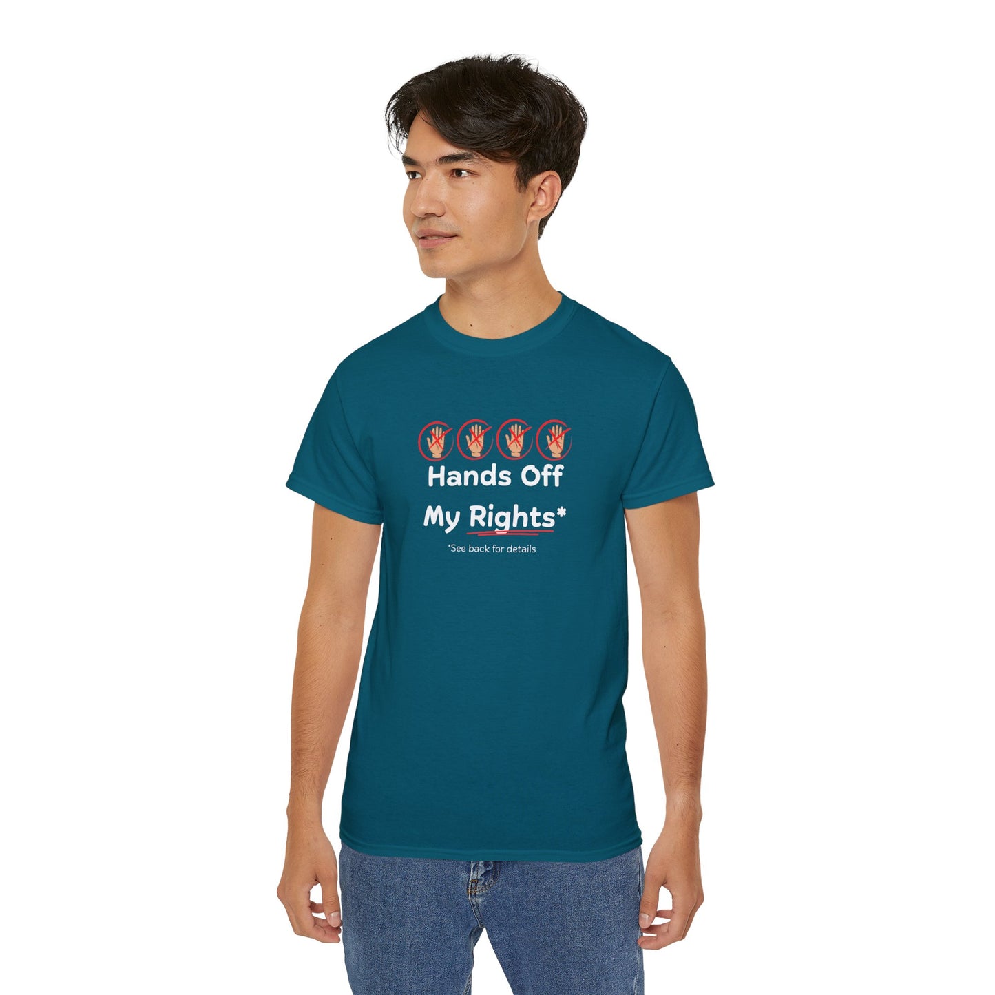 Hands Off My Rights - Dark Unisex Ultra Cotton Tee