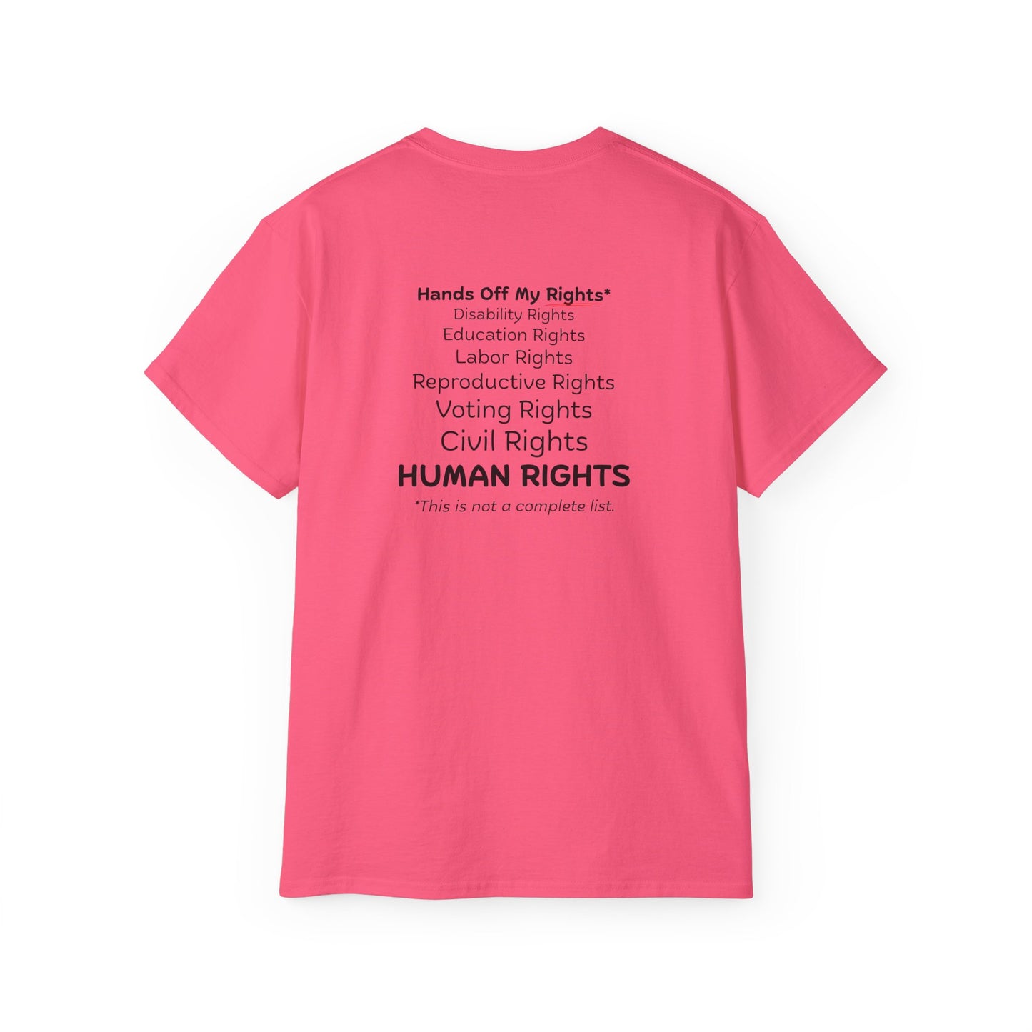 Hands Off My Rights - Light Unisex Ultra Cotton Tee