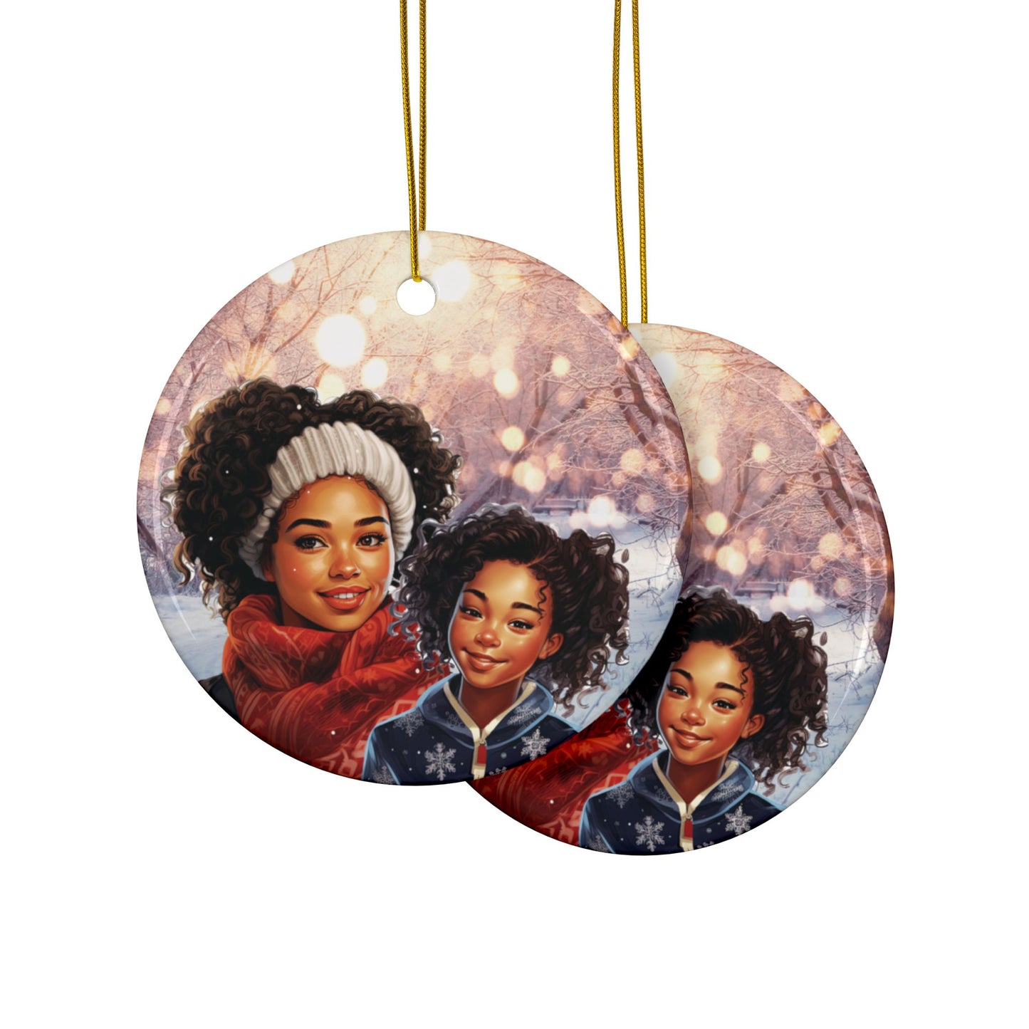 Sisters - Premium - Ceramic Ornament