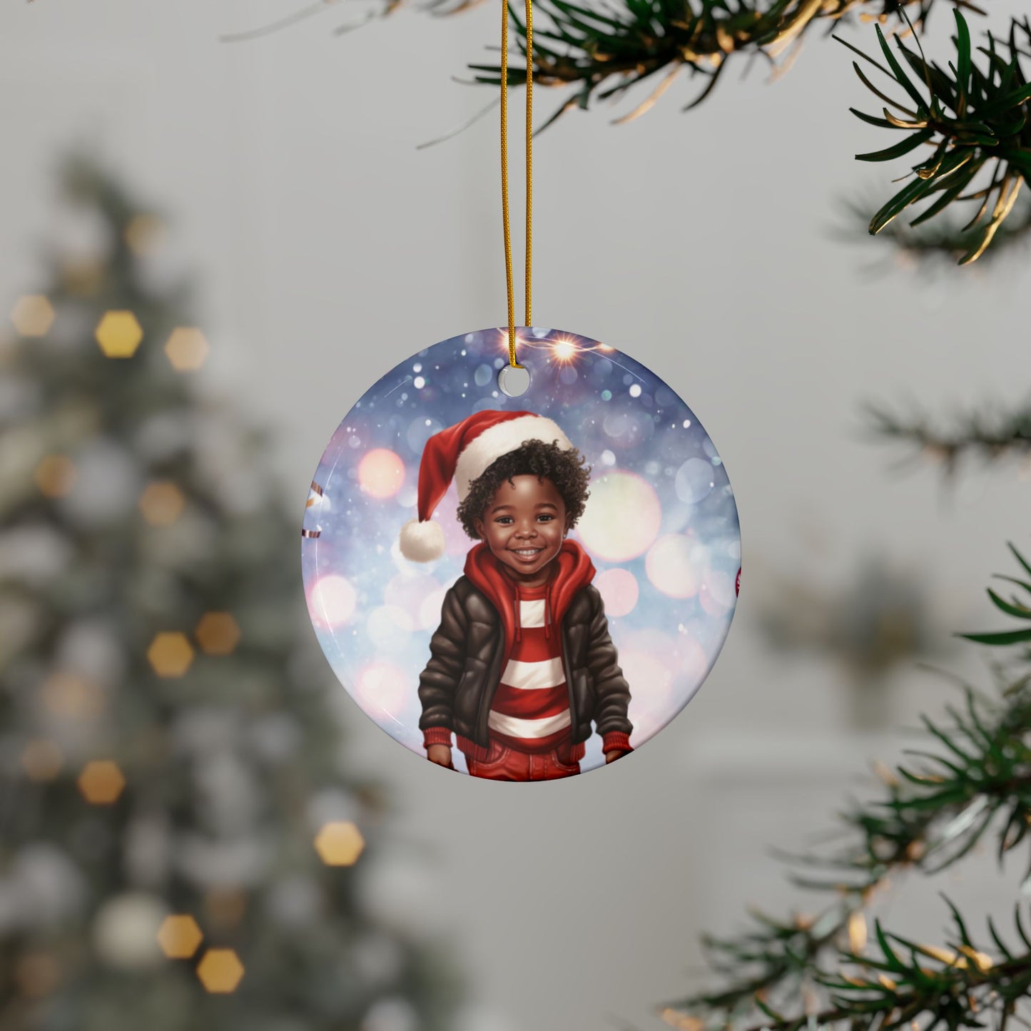 Little Santa - Premium - Ceramic Ornament