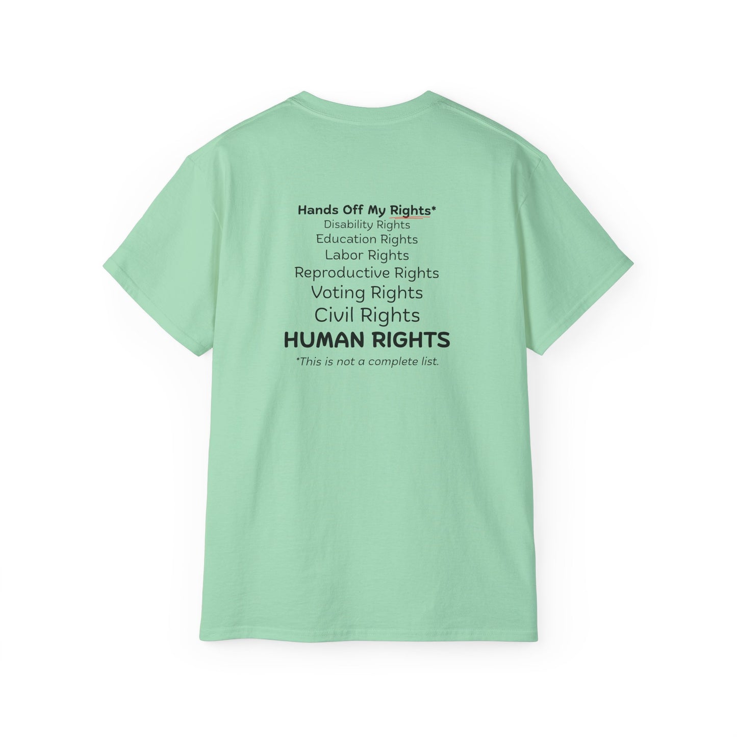 Hands Off My Rights - Light Unisex Ultra Cotton Tee