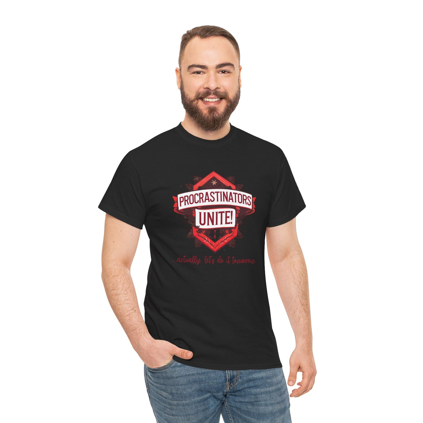Procrastinators Unite Unisex Heavy Cotton Tee