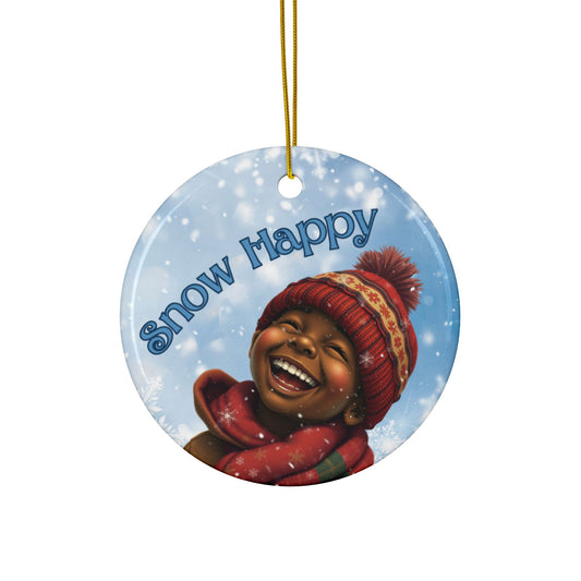 Snow Happy - Premium - Ceramic Ornament