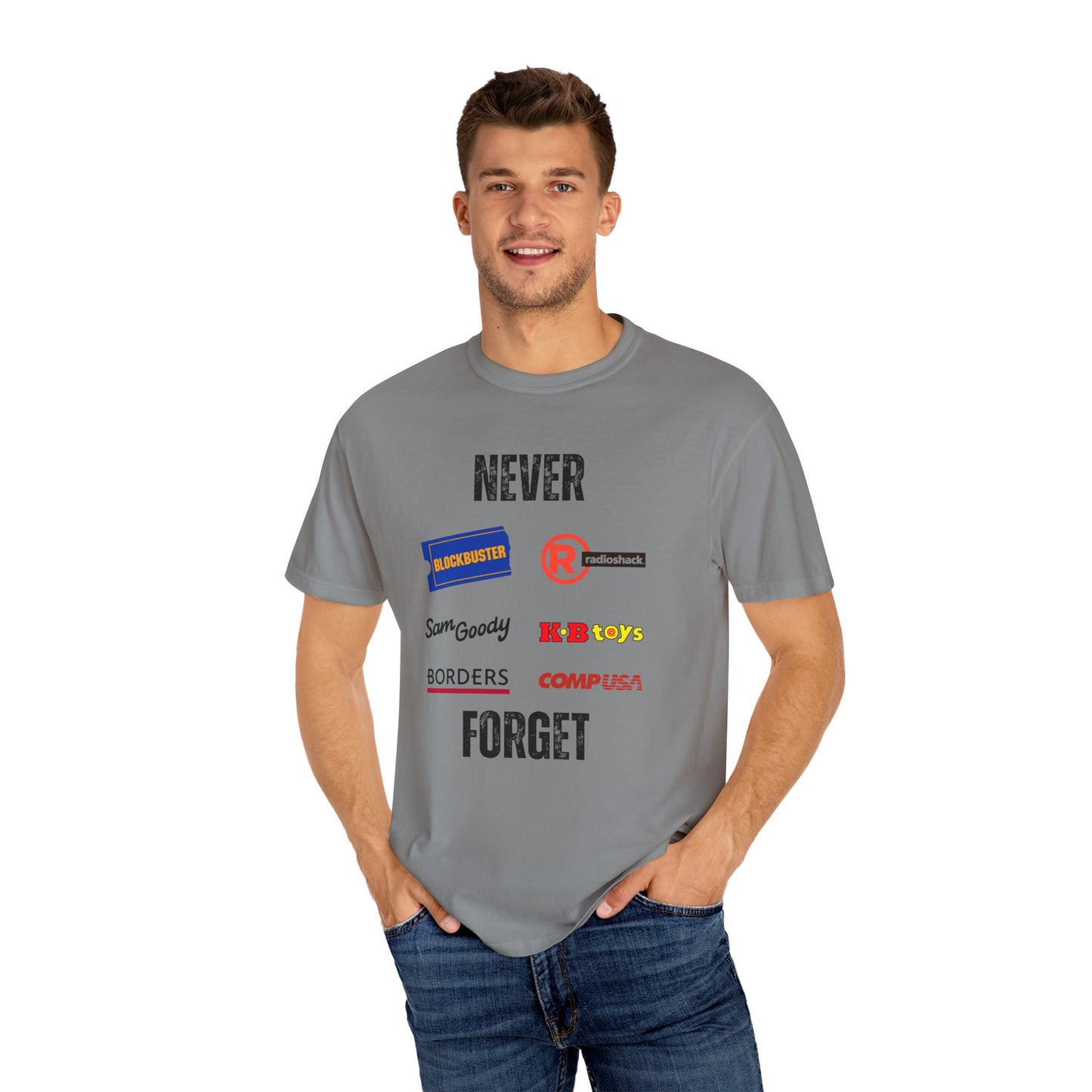 Never Forget - Unisex Garment-Dyed T-shirt
